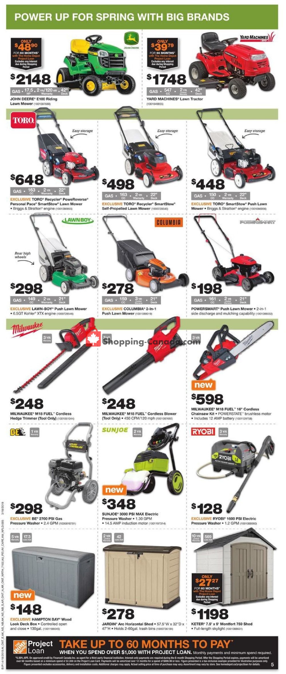 Home Depot flyer from Thursday April 18, 2019 to Wednesday April 24, 2019 - page 6