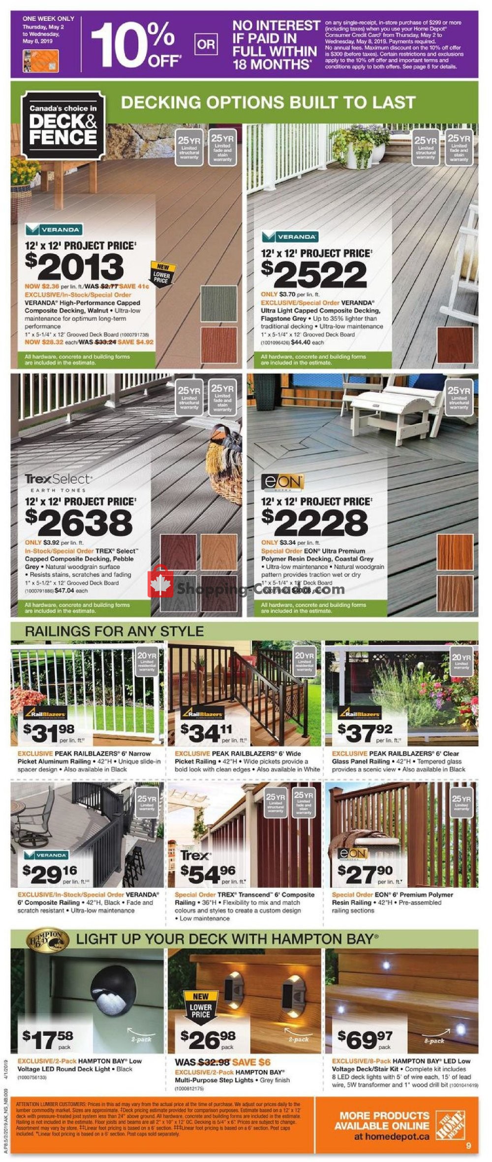 Home Depot flyer from Thursday May 2, 2019 to Wednesday May 8, 2019 - page 9