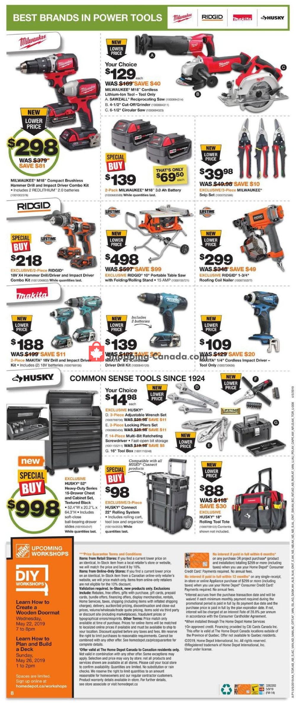 Home Depot flyer from Thursday May 9, 2019 to Wednesday May 15, 2019 - page 10