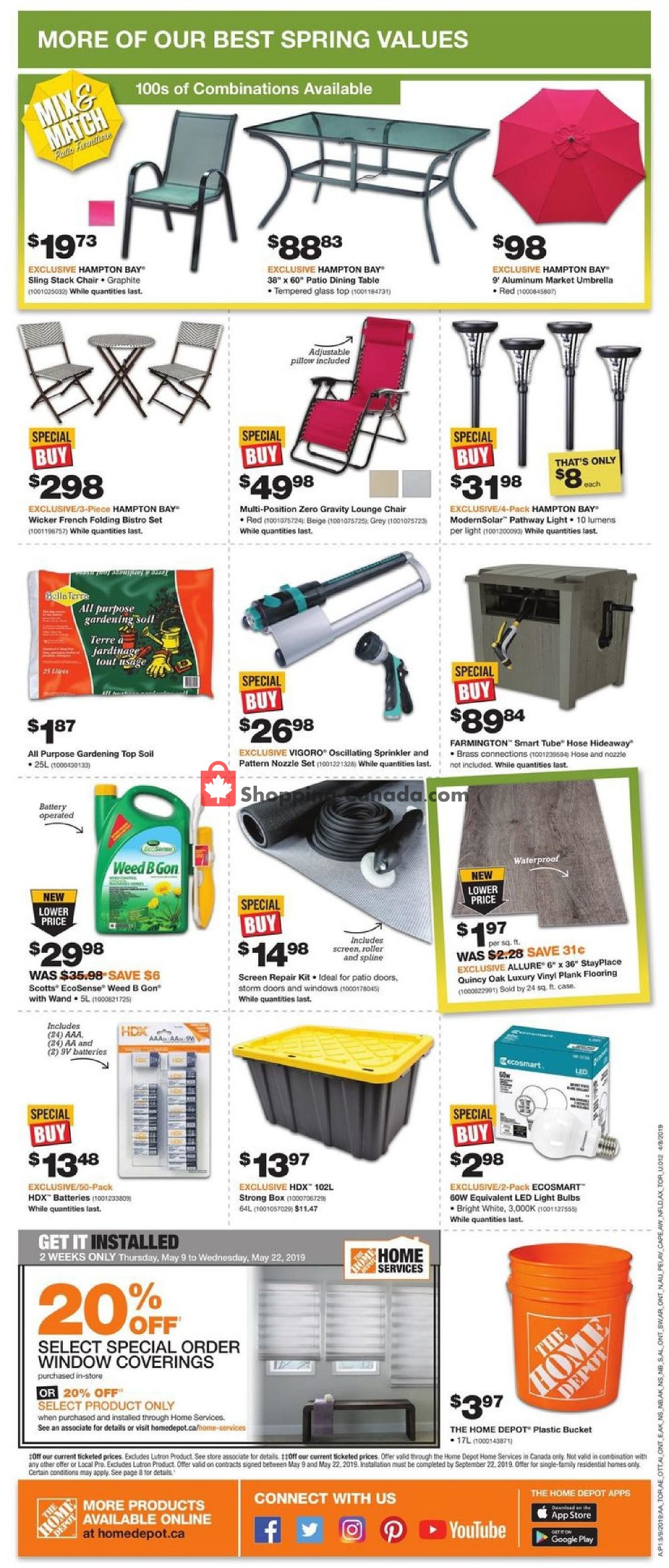 Home Depot flyer from Thursday May 9, 2019 to Wednesday May 15, 2019 - page 4