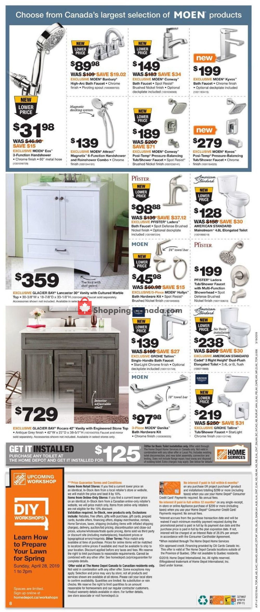 Home Depot flyer from Thursday April 18, 2019 to Wednesday April 24, 2019 - page 10