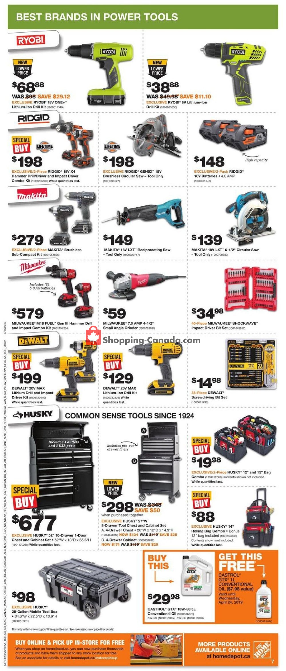 Home Depot flyer from Thursday April 18, 2019 to Wednesday April 24, 2019 - page 8