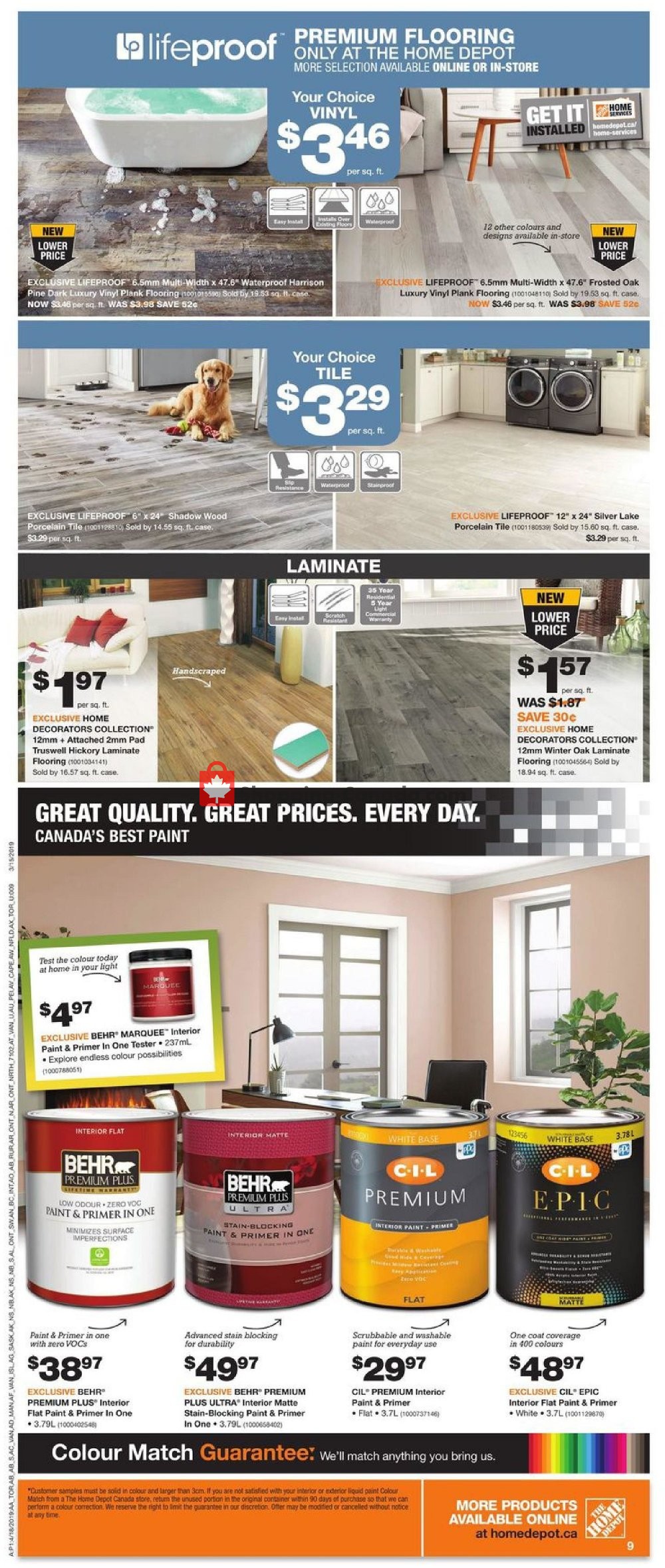 Home Depot flyer from Thursday April 18, 2019 to Wednesday April 24, 2019 - page 9