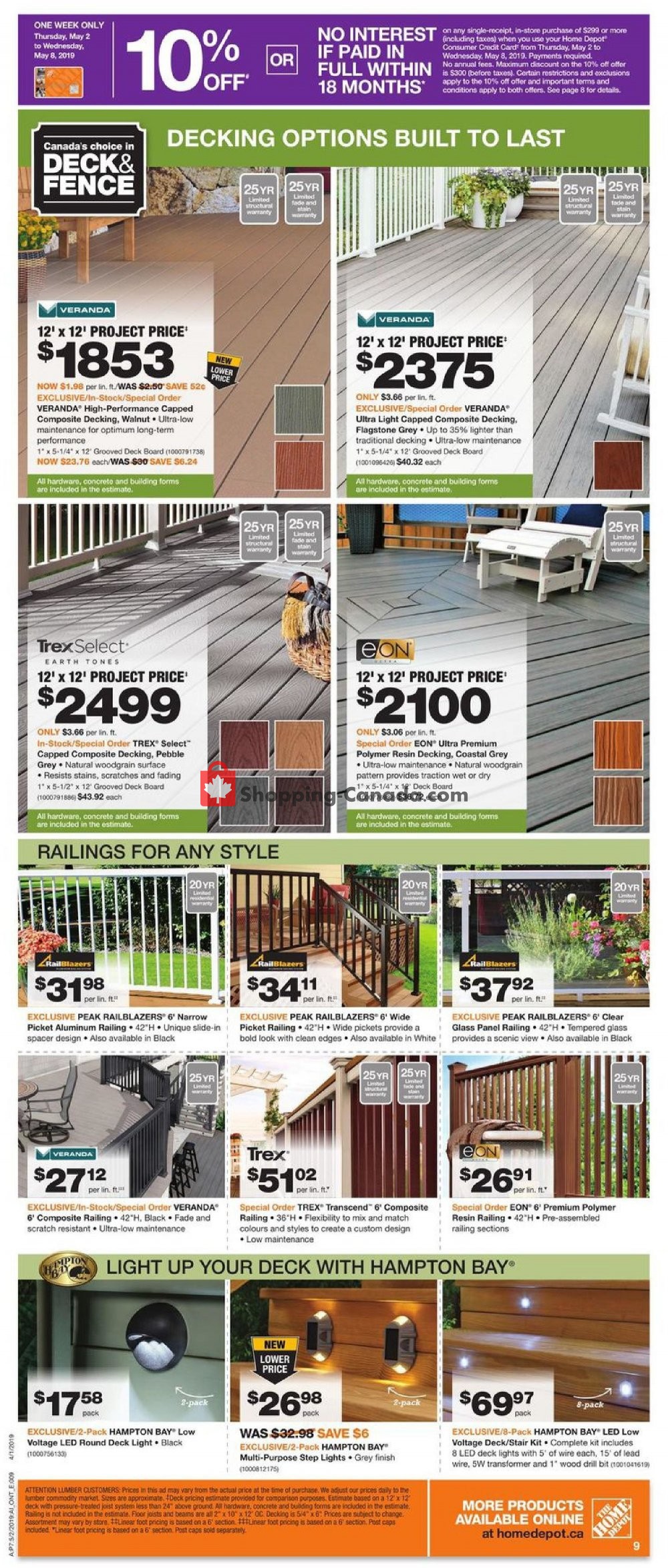 Home Depot flyer from Thursday May 2, 2019 to Wednesday May 8, 2019 - page 9