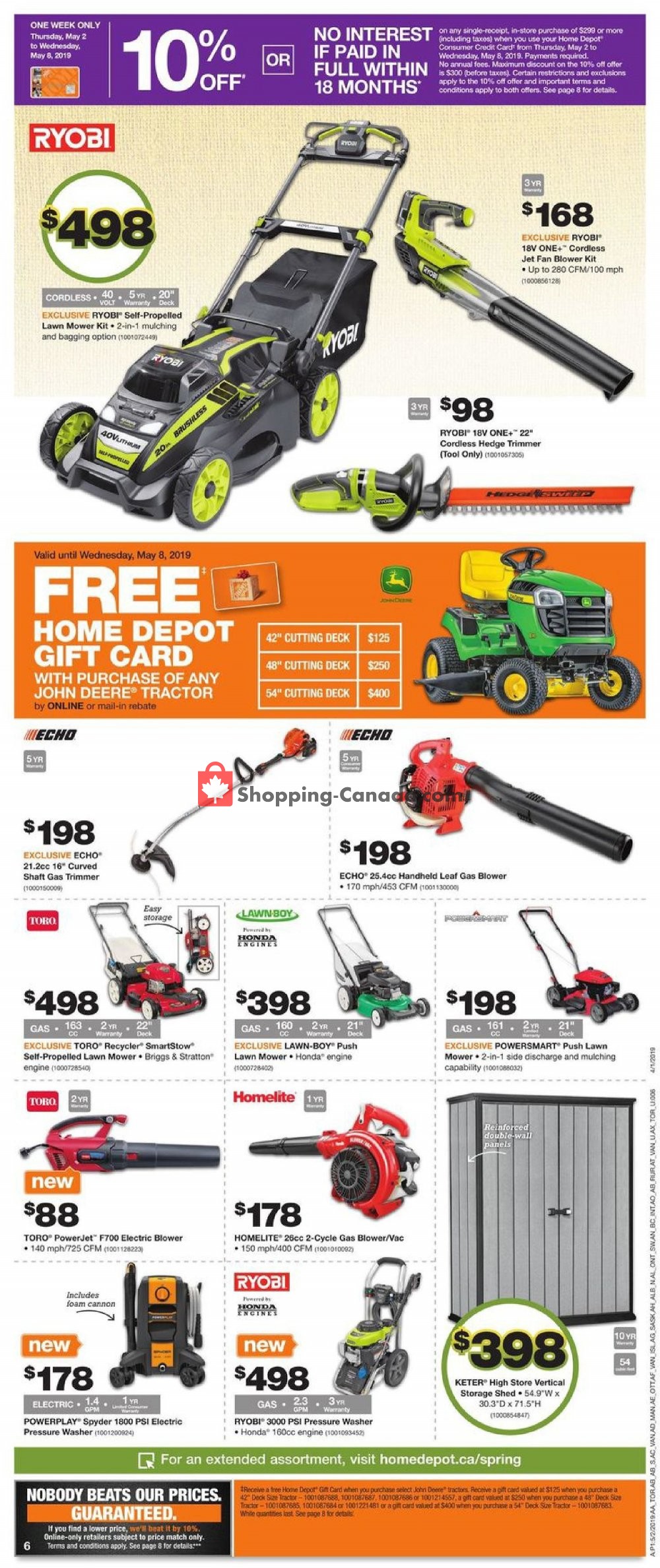 Home Depot flyer from Thursday May 2, 2019 to Wednesday May 8, 2019 - page 7