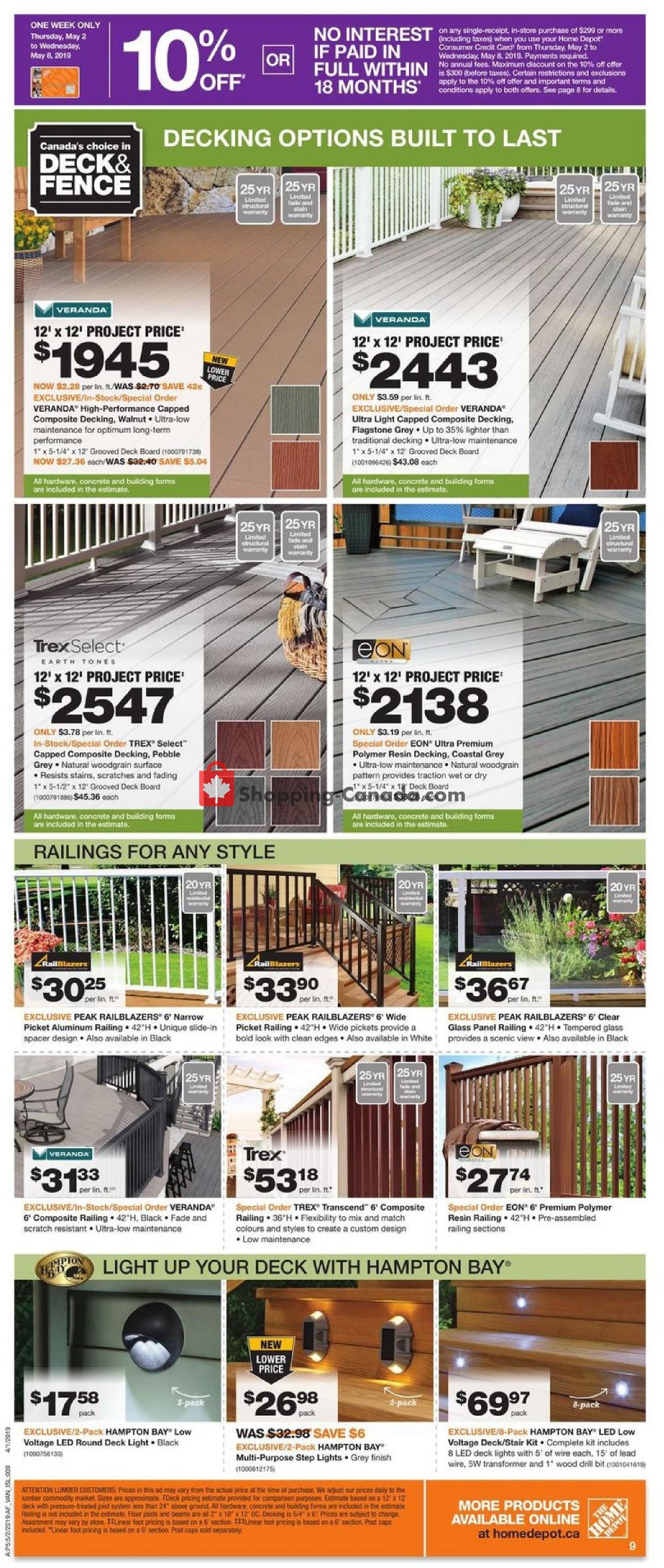 Home Depot flyer from Thursday May 2, 2019 to Wednesday May 8, 2019 - page 9