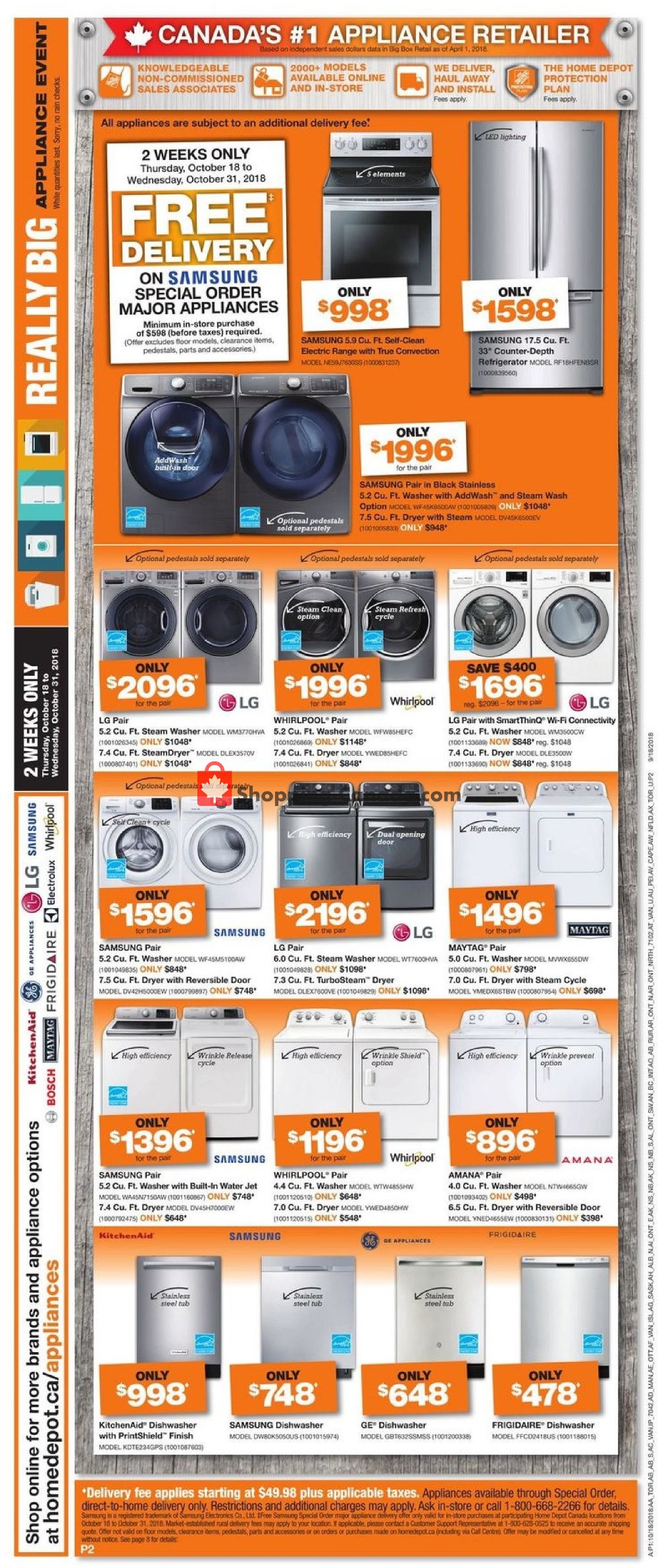 Home Depot flyer from Thursday October 18, 2018 to Wednesday October 24, 2018 - page 17