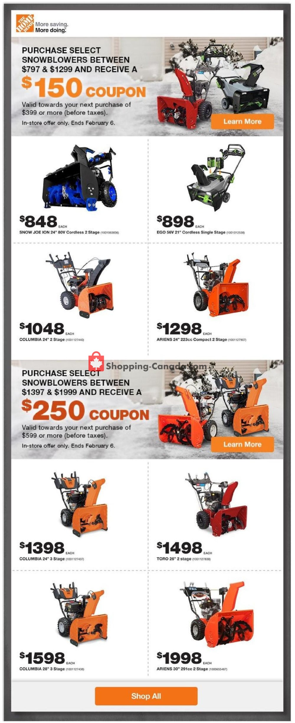 Home Depot Canada, flyer (Special Buy of The Week ON) January 24