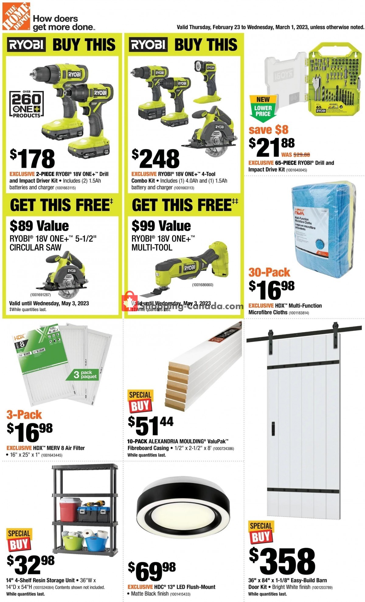 Home Depot Canada, flyer (Special Buy ON) February 23 March 1, 2023 Shopping Canada