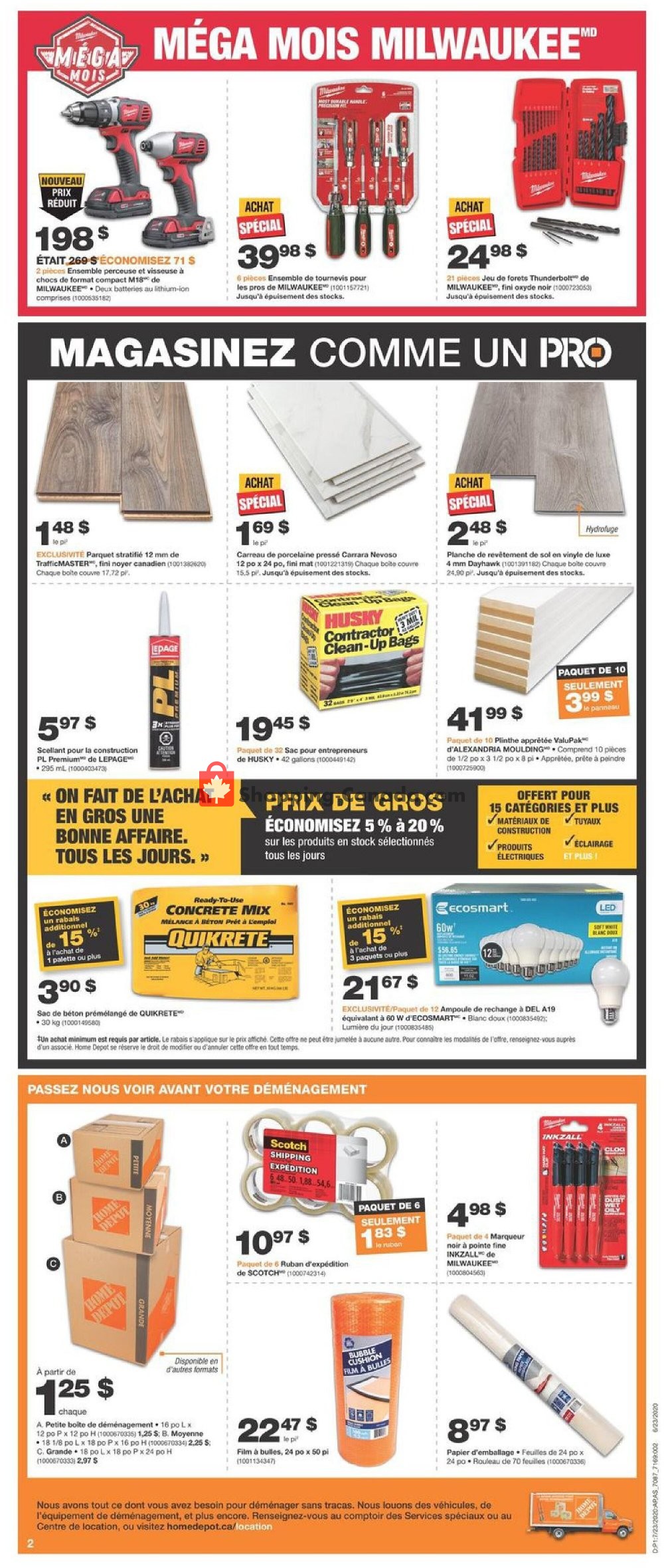 Home Depot flyer from Thursday July 23, 2020 to Wednesday July 29, 2020 - page 2