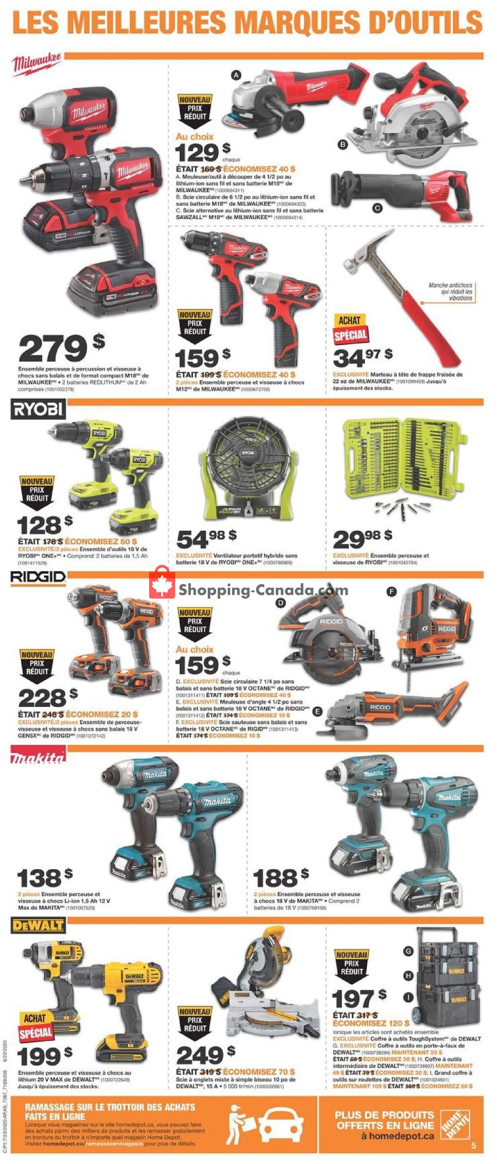 Home Depot flyer from Thursday July 23, 2020 to Wednesday July 29, 2020 - page 5