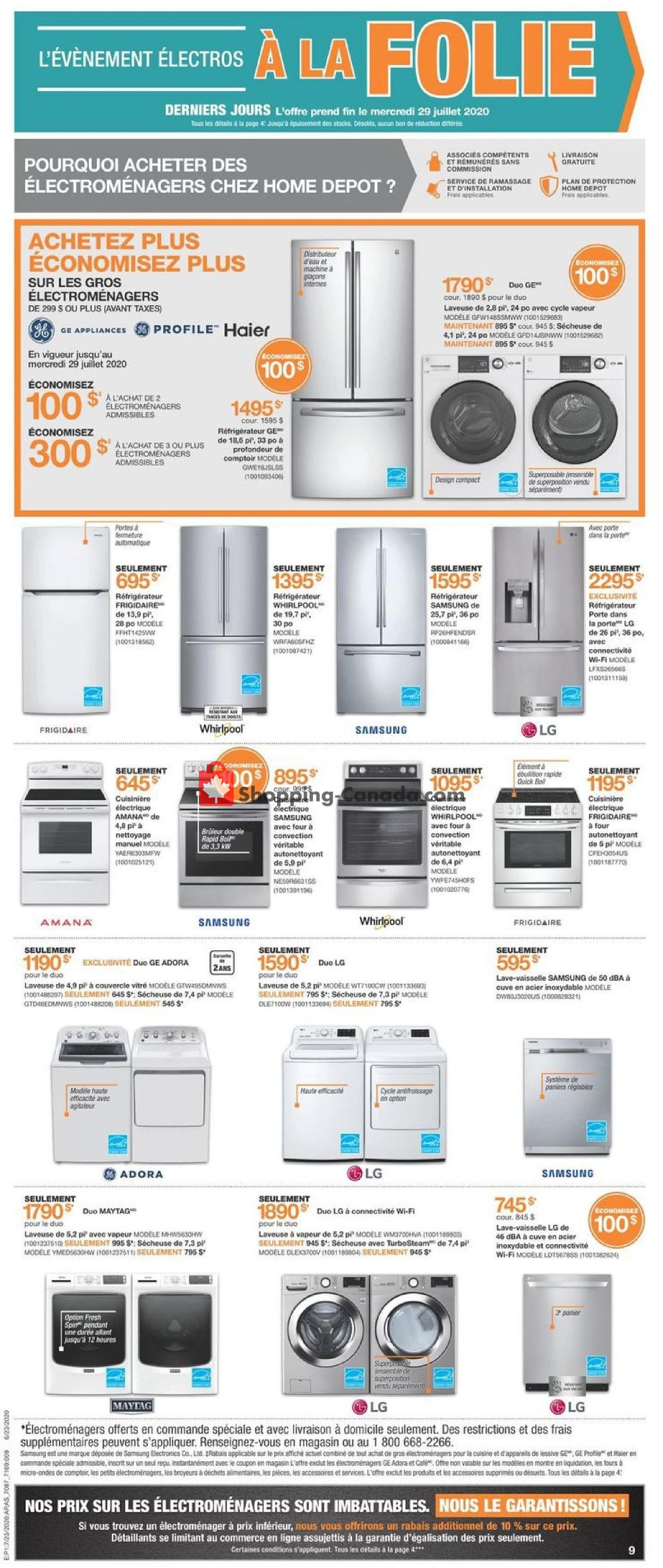 Home Depot flyer from Thursday July 23, 2020 to Wednesday July 29, 2020 - page 9