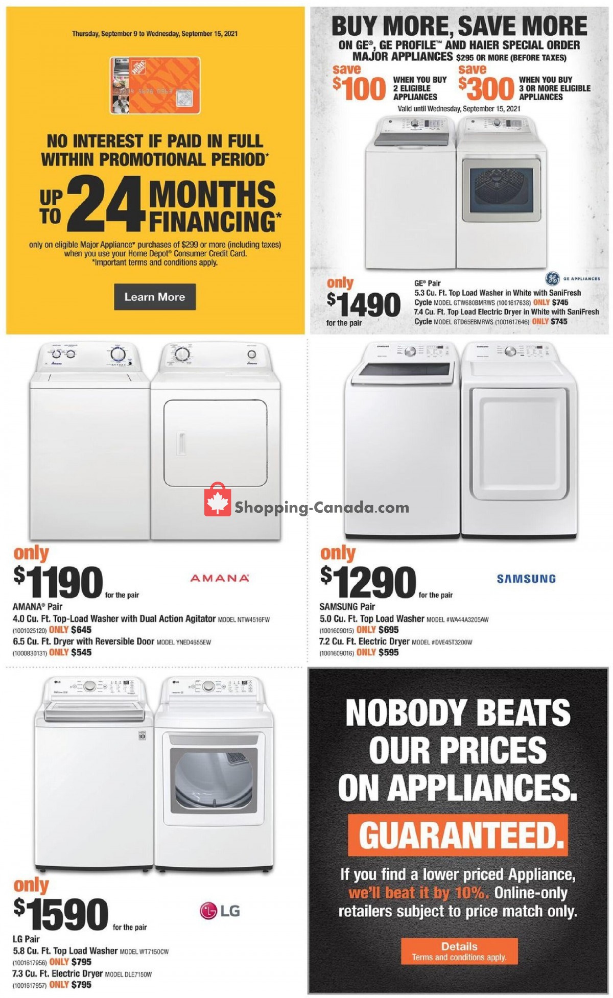 Home Depot flyer from Thursday September 9, 2021 to Wednesday September 15, 2021 - page 10
