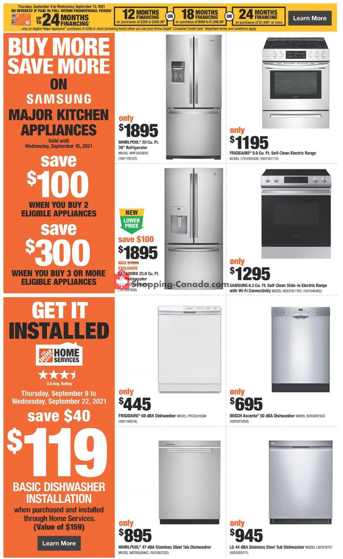 Home Depot flyer from Thursday September 9, 2021 to Wednesday September 15, 2021 - page 8