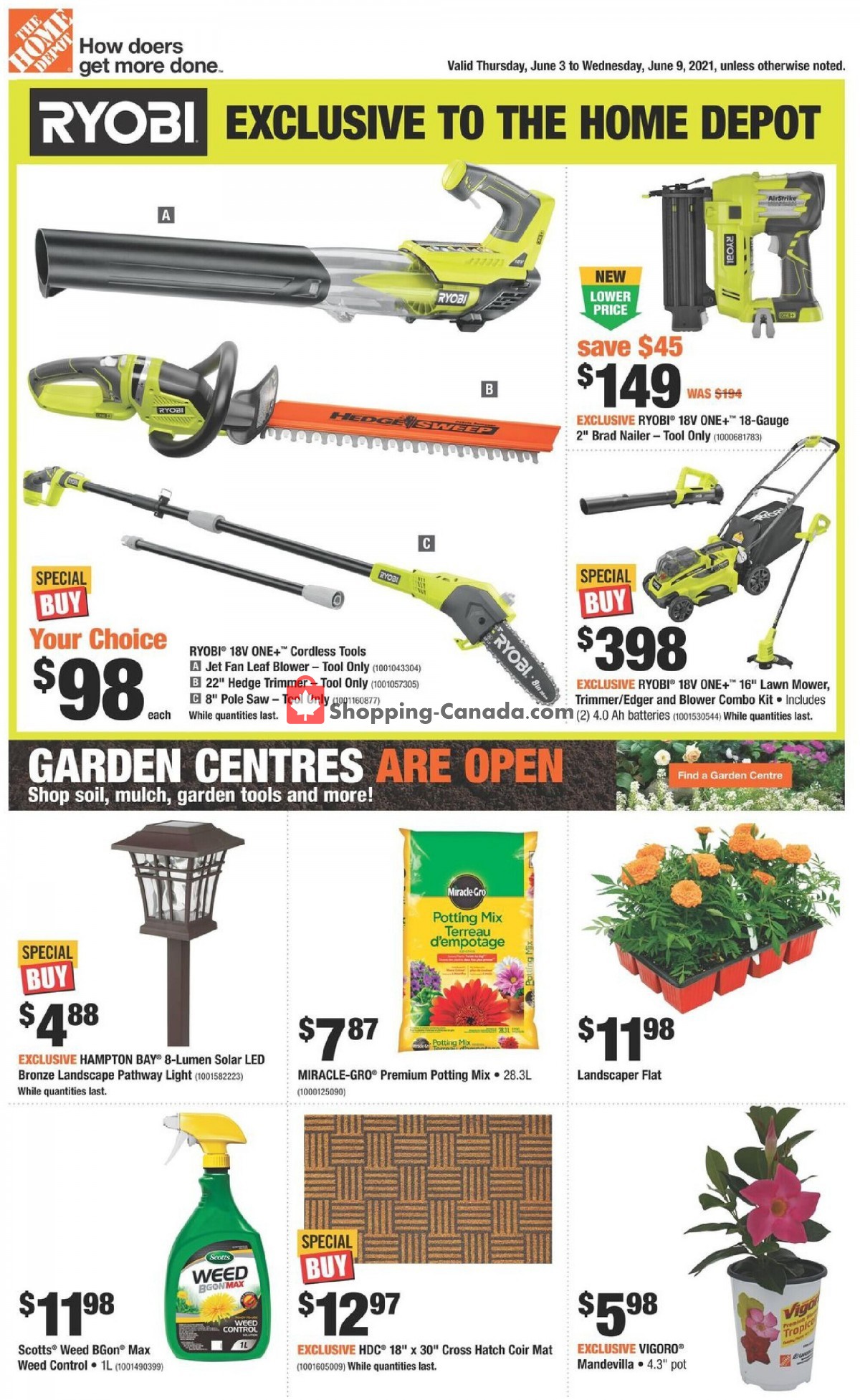 Home Depot flyer from Thursday June 3, 2021 to Wednesday June 9, 2021 - page 1