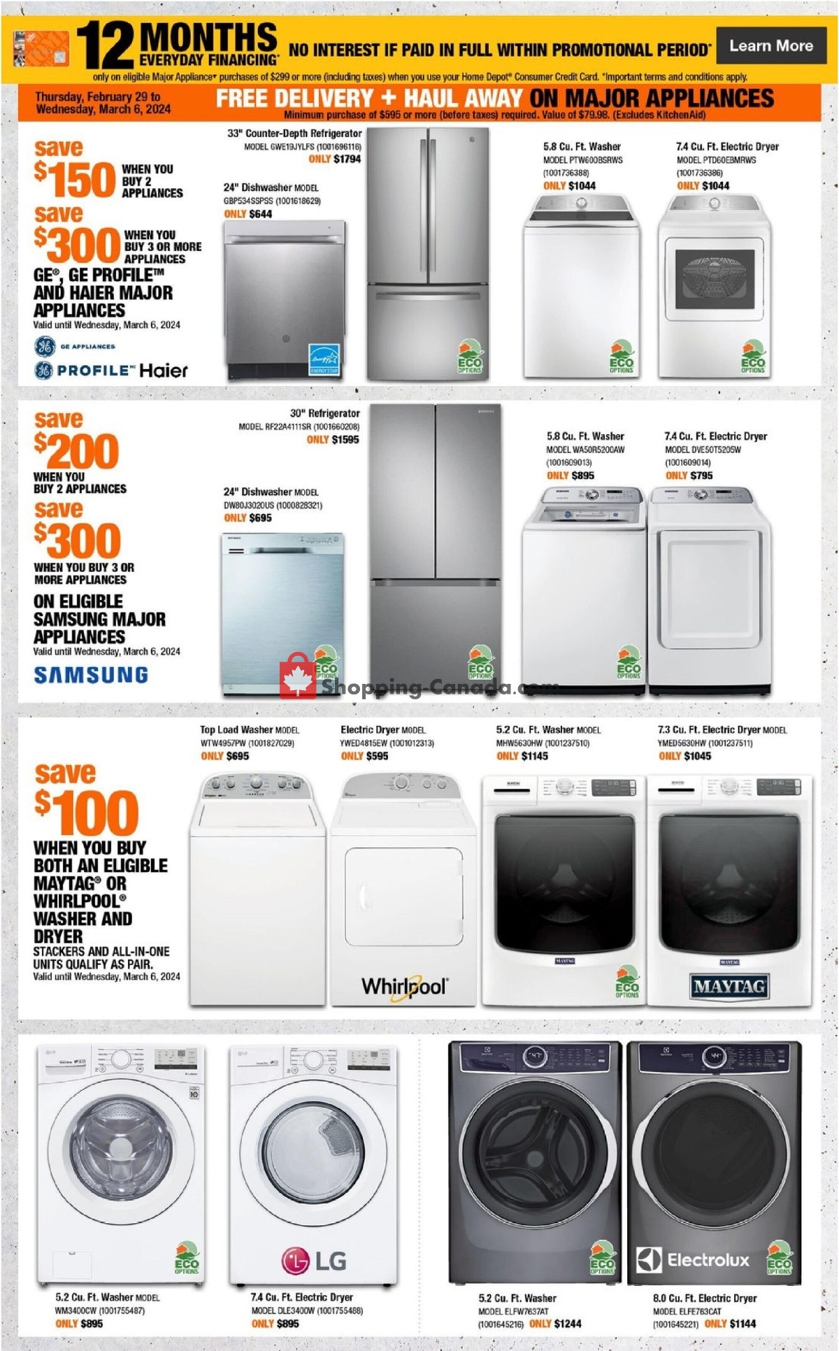 Home Depot flyer from Thursday February 29, 2024 to Wednesday March 6, 2024 - page 16