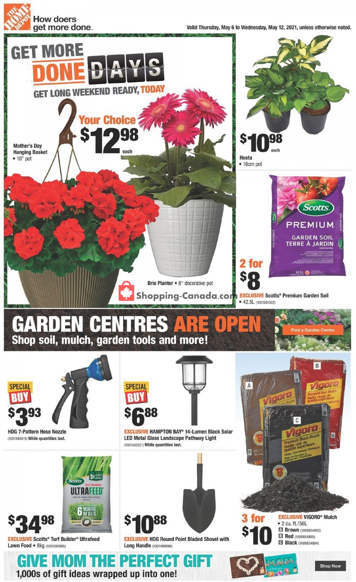 Home Depot flyer from Thursday May 6, 2021 to Wednesday May 12, 2021 - page 1
