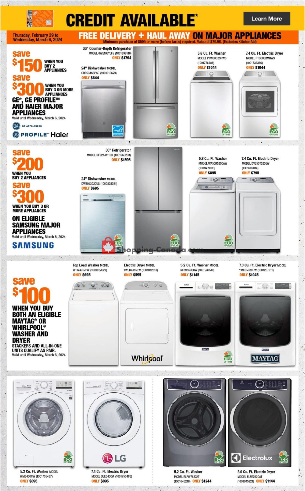 Home Depot flyer from Thursday February 29, 2024 to Wednesday March 6, 2024 - page 16