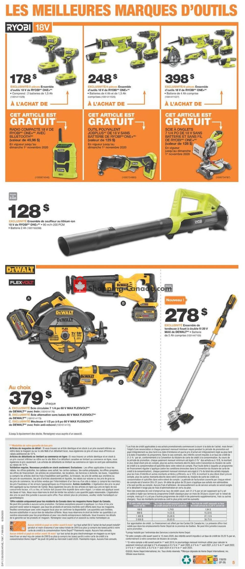 Home Depot flyer from Thursday July 30, 2020 to Wednesday August 5, 2020 - page 5