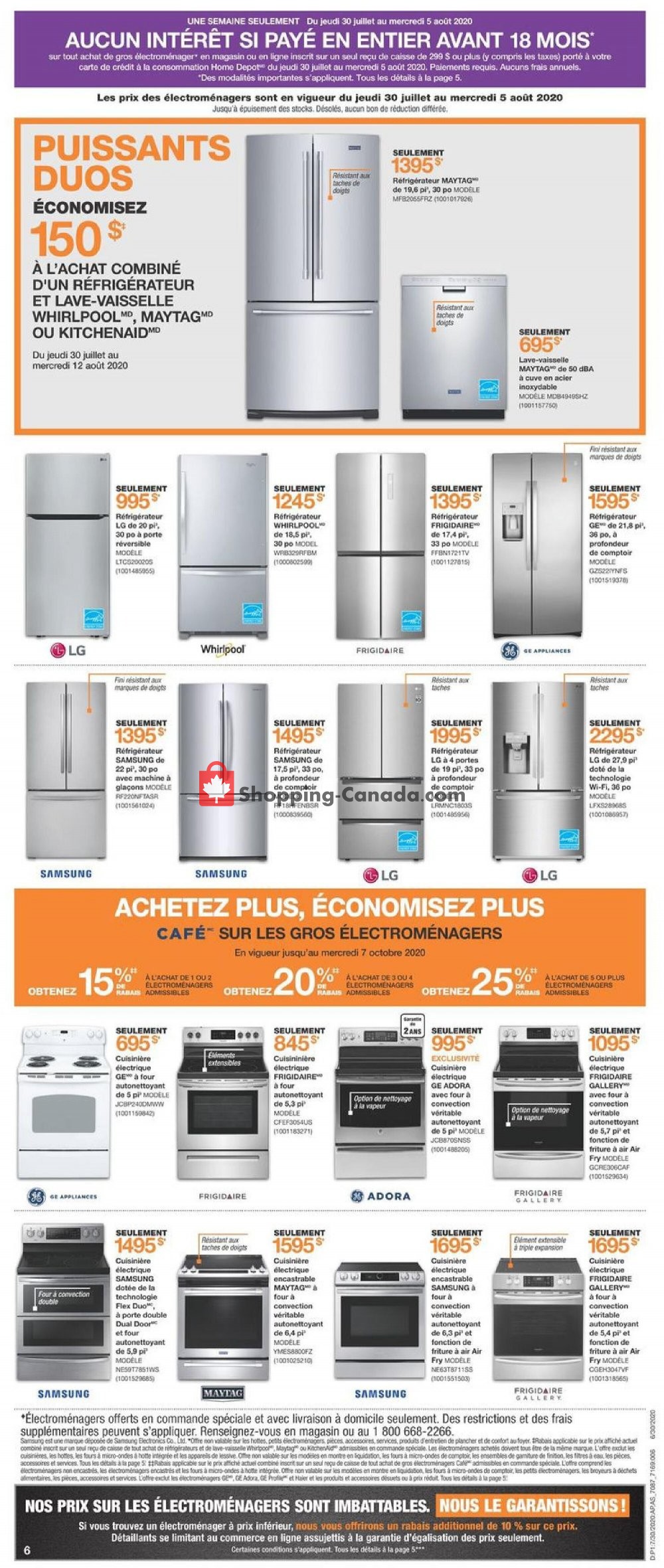 Home Depot flyer from Thursday July 30, 2020 to Wednesday August 5, 2020 - page 6