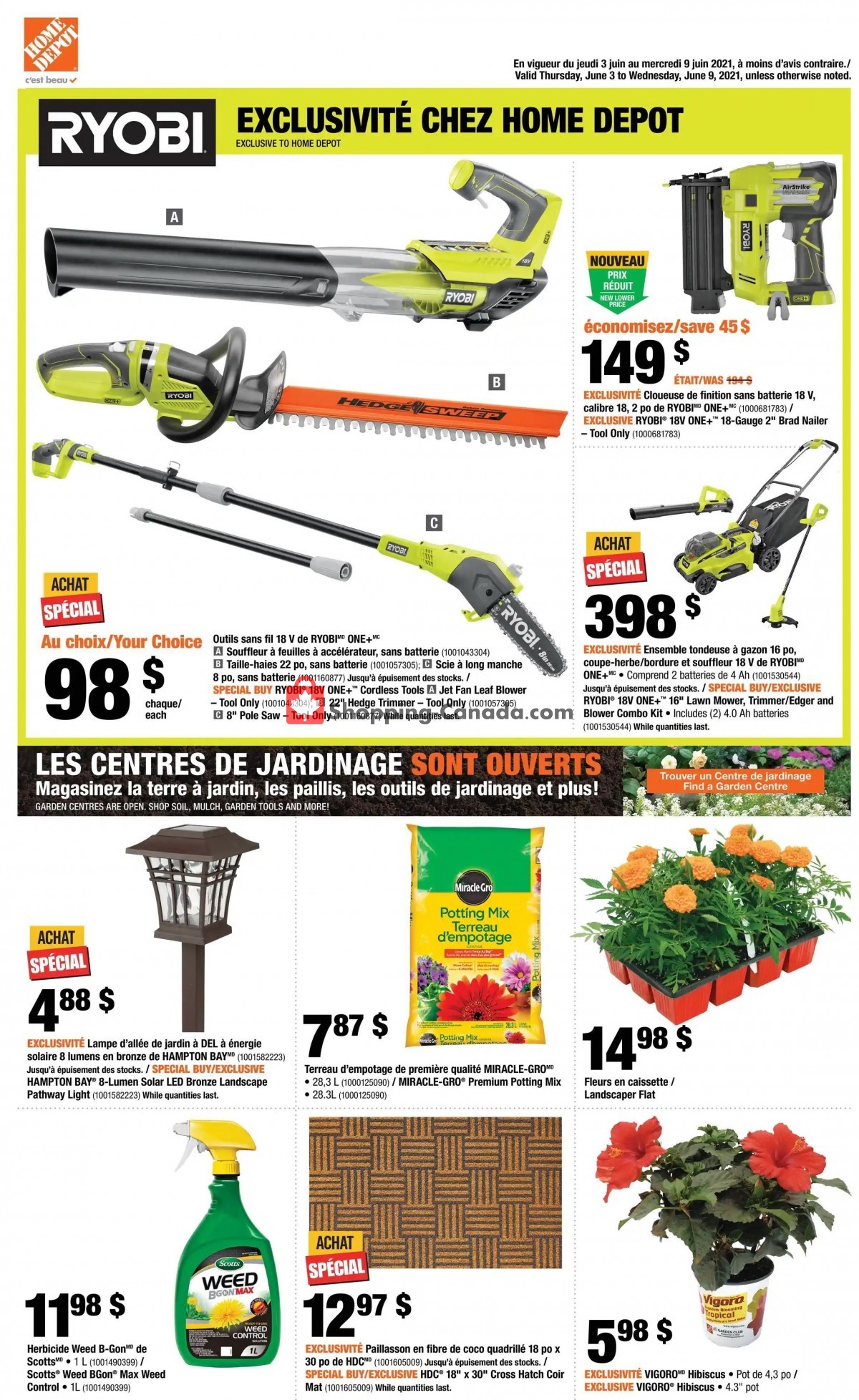 Home Depot flyer from Thursday June 3, 2021 to Wednesday June 9, 2021 - page 1