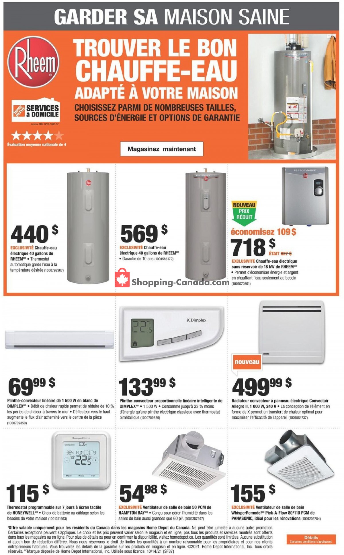 Home Depot flyer from Thursday October 14, 2021 to Wednesday October 20, 2021 - page 29