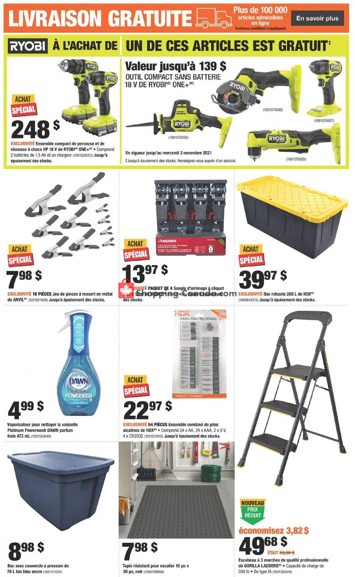 Home Depot flyer from Thursday September 9, 2021 to Wednesday September 15, 2021 - page 3