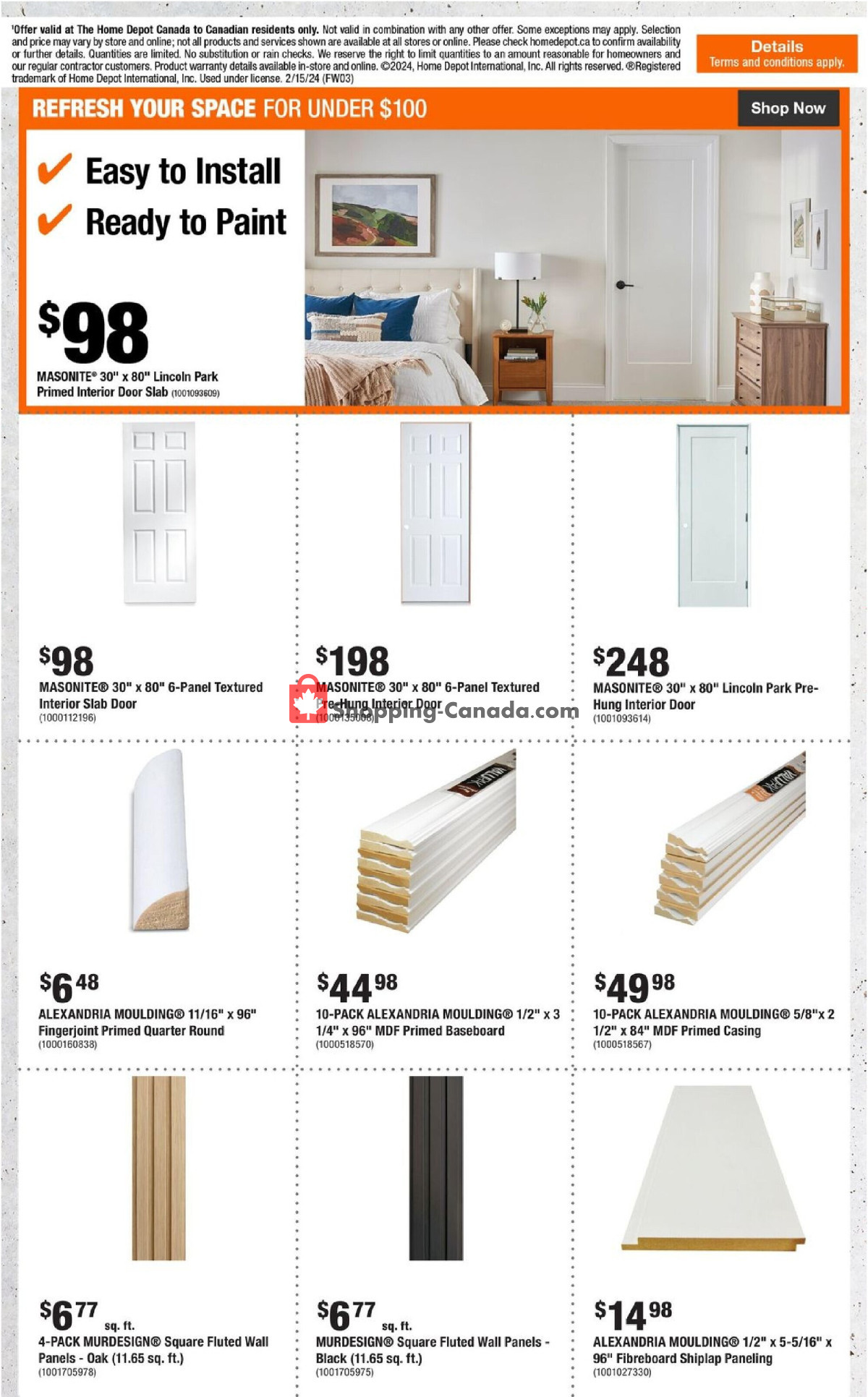 Home Depot flyer from Thursday February 15, 2024 to Wednesday February 21, 2024 - page 16