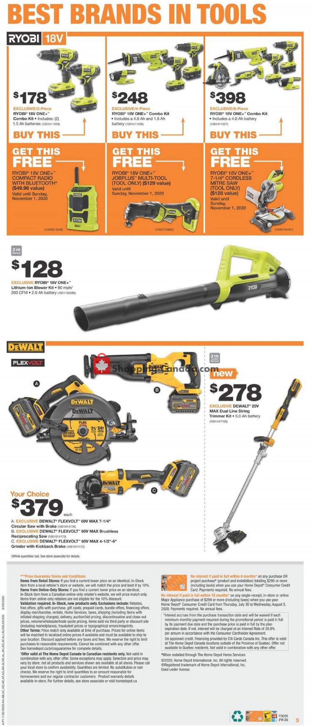 Home Depot flyer from Thursday July 30, 2020 to Wednesday August 5, 2020 - page 7