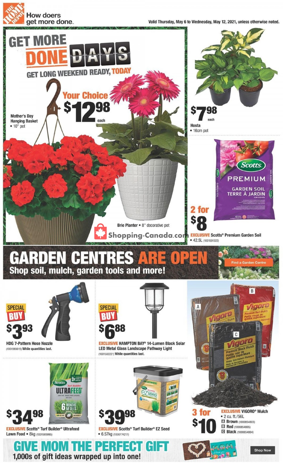 Home Depot flyer from Thursday May 6, 2021 to Wednesday May 12, 2021 - page 1