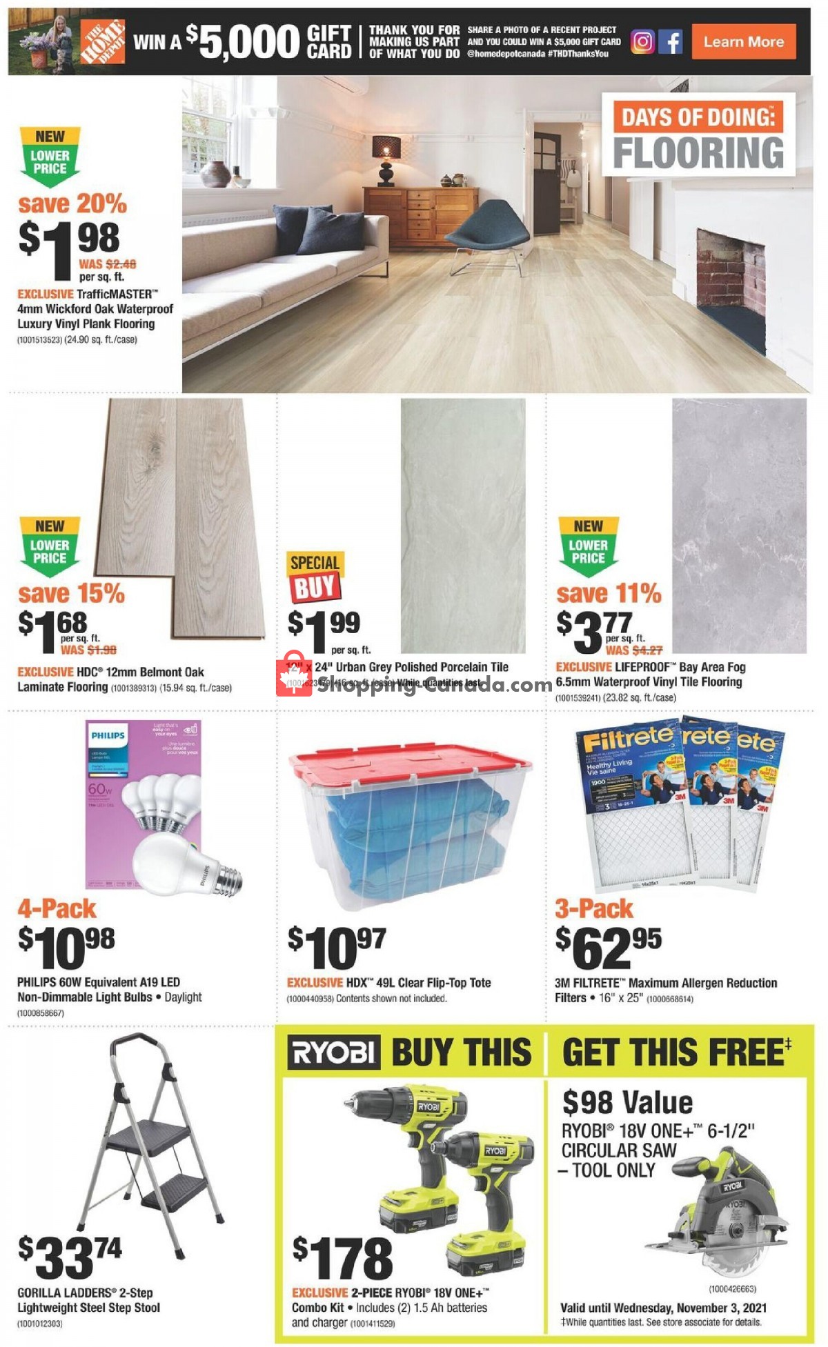 Home Depot flyer from Thursday October 7, 2021 to Wednesday October 13, 2021 - page 2