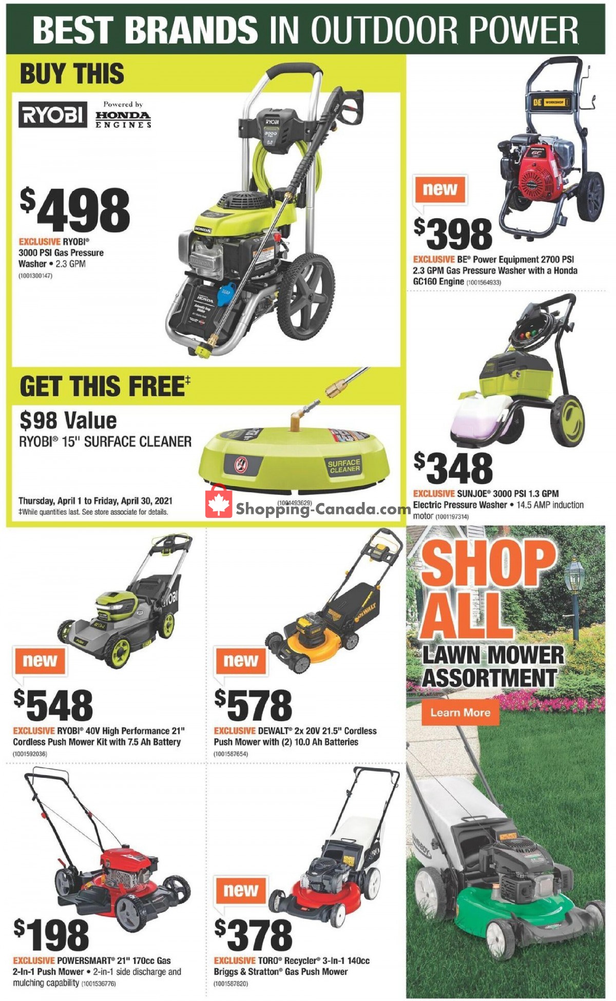 Home Depot flyer from Thursday April 1, 2021 to Wednesday April 7, 2021 - page 9