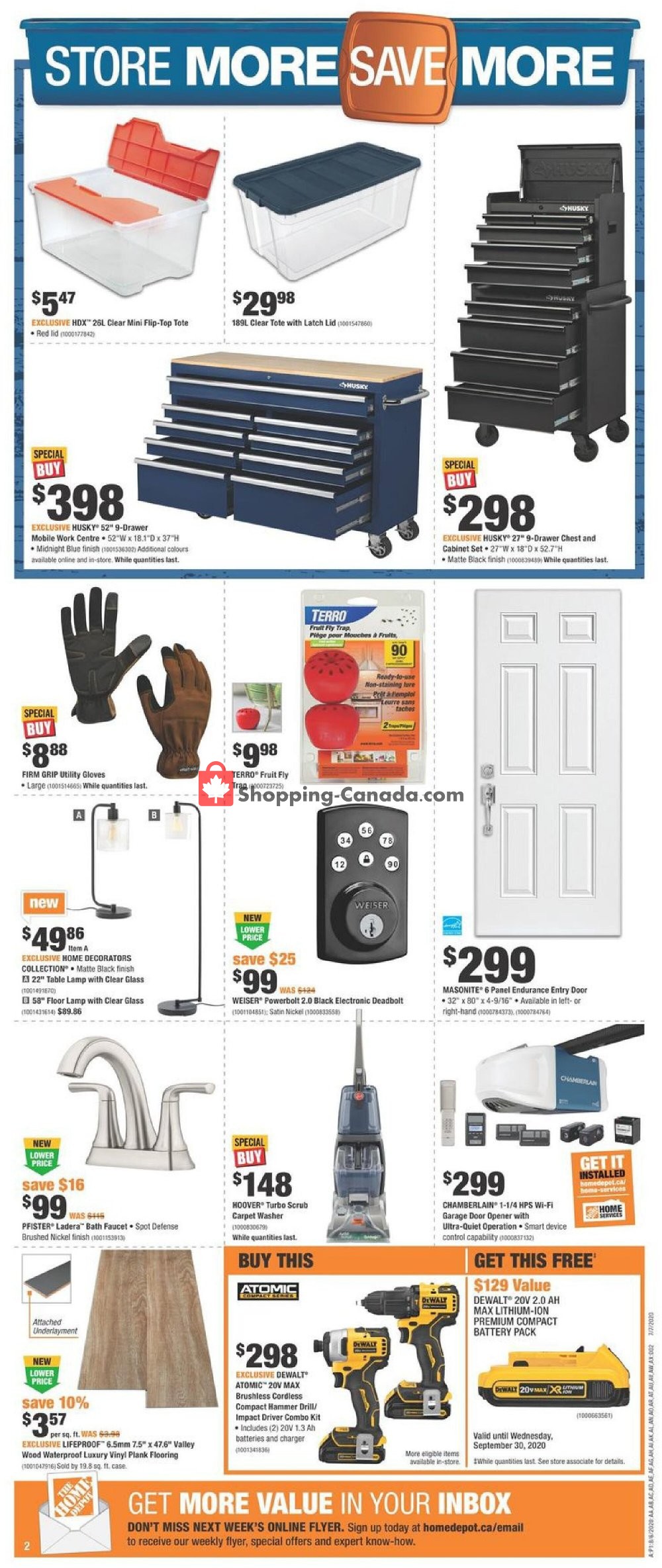 Home Depot flyer from Thursday August 6, 2020 to Wednesday August 12, 2020 - page 2