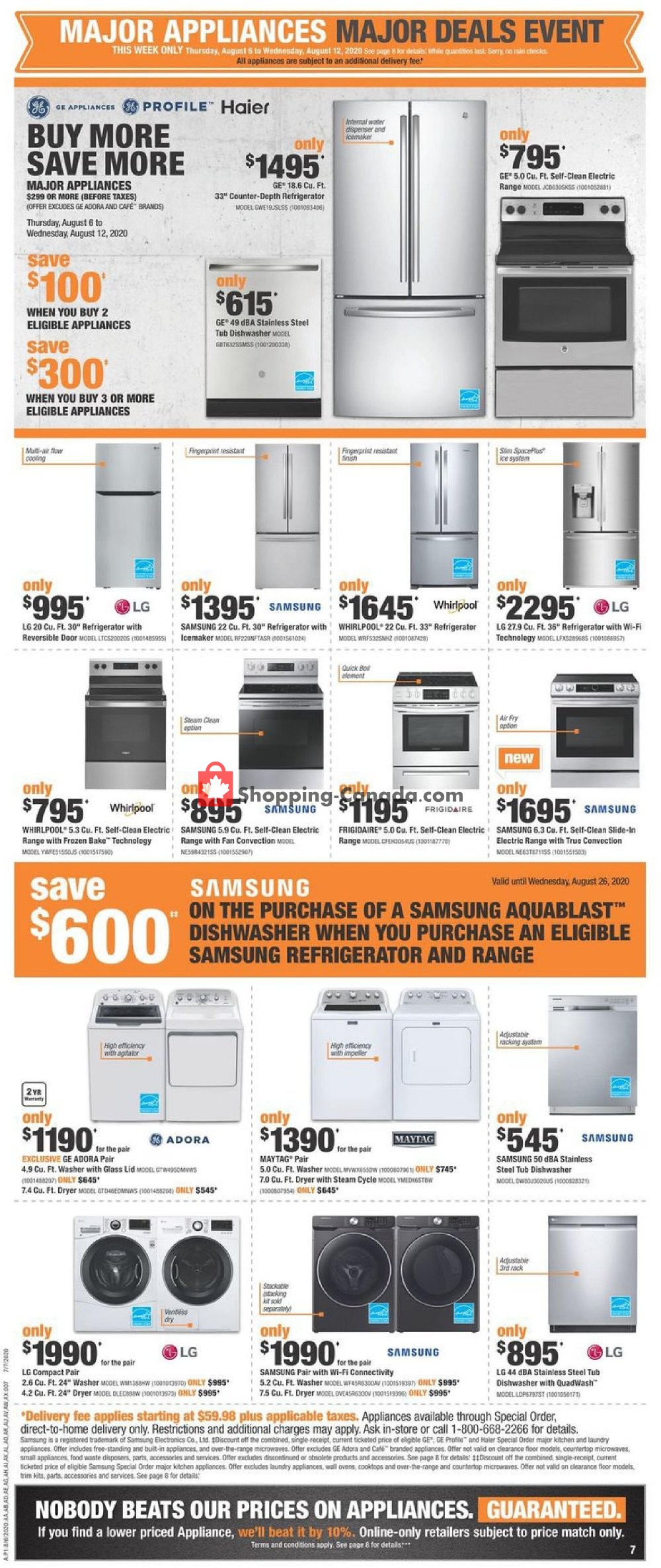 Home Depot flyer from Thursday August 6, 2020 to Wednesday August 12, 2020 - page 7