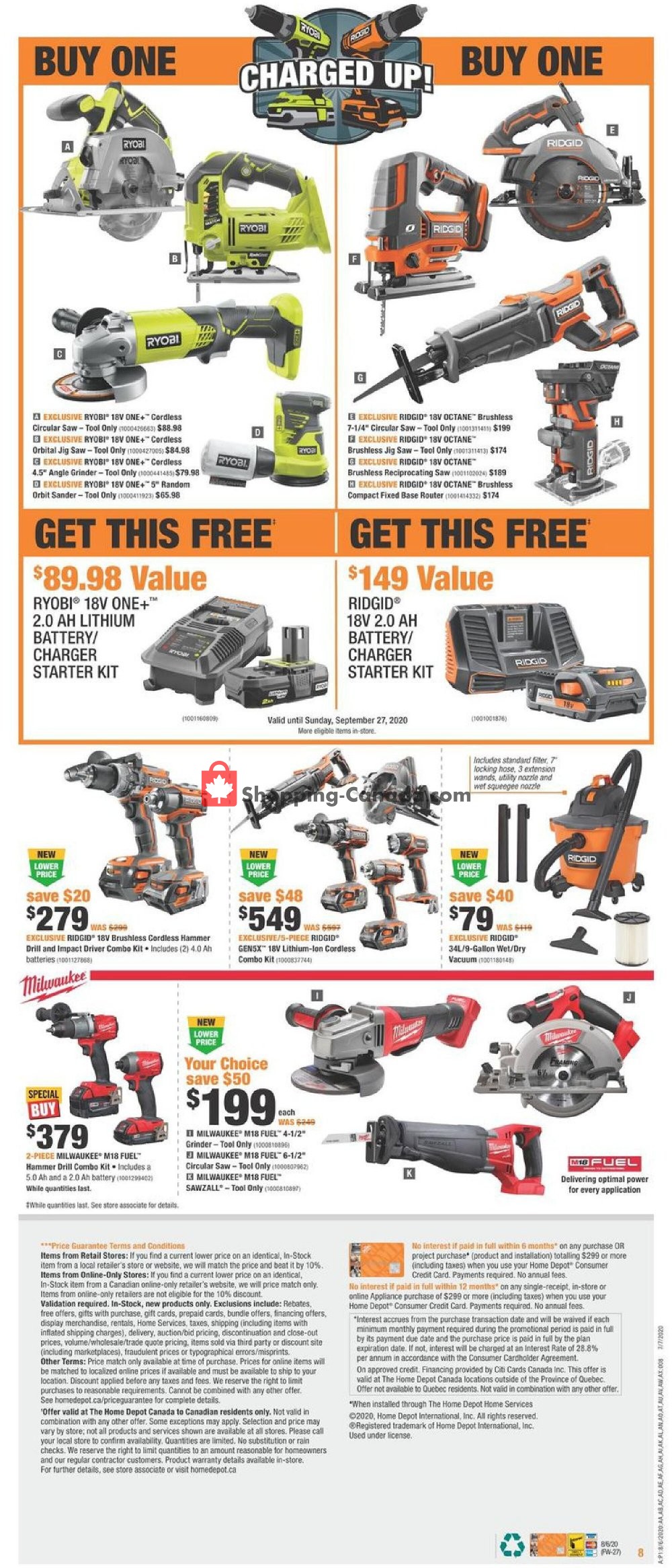 Home Depot flyer from Thursday August 6, 2020 to Wednesday August 12, 2020 - page 9
