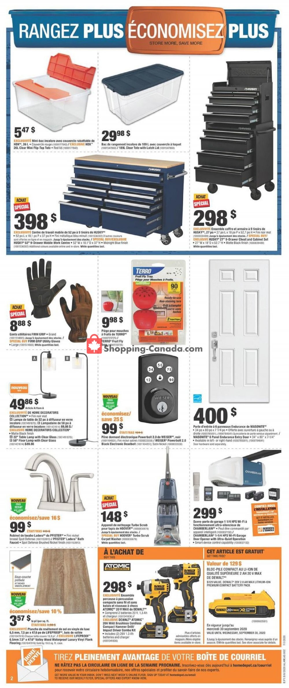 Home Depot flyer from Thursday August 6, 2020 to Wednesday August 12, 2020 - page 2