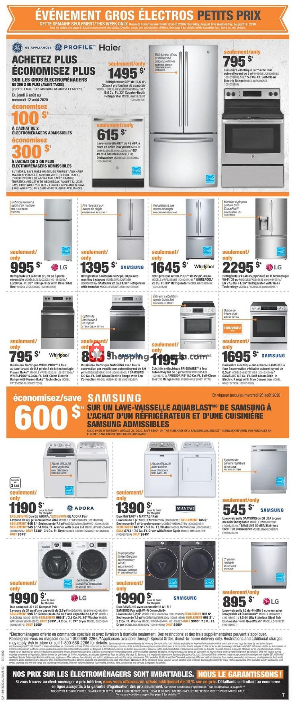 Home Depot flyer from Thursday August 6, 2020 to Wednesday August 12, 2020 - page 7
