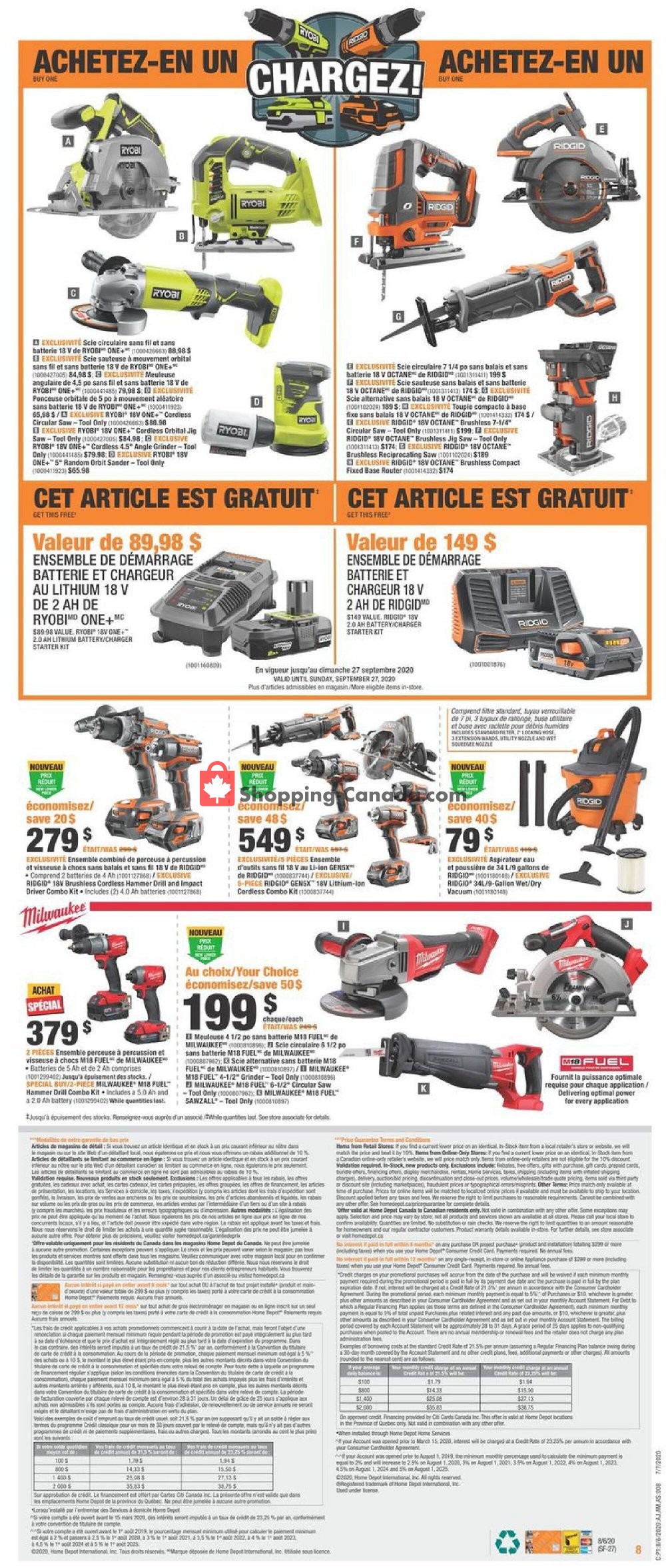 Home Depot flyer from Thursday August 6, 2020 to Wednesday August 12, 2020 - page 9