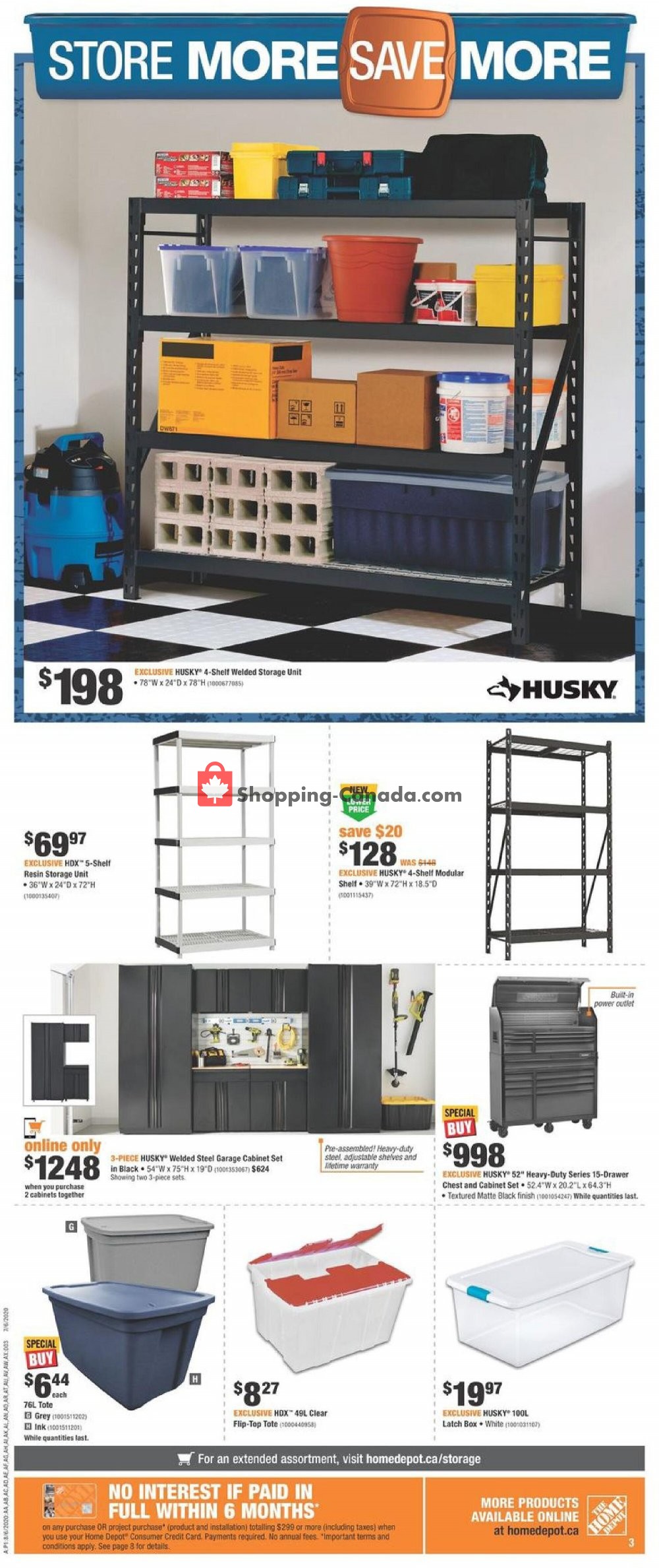 Home Depot flyer from Thursday August 6, 2020 to Wednesday August 12, 2020 - page 3