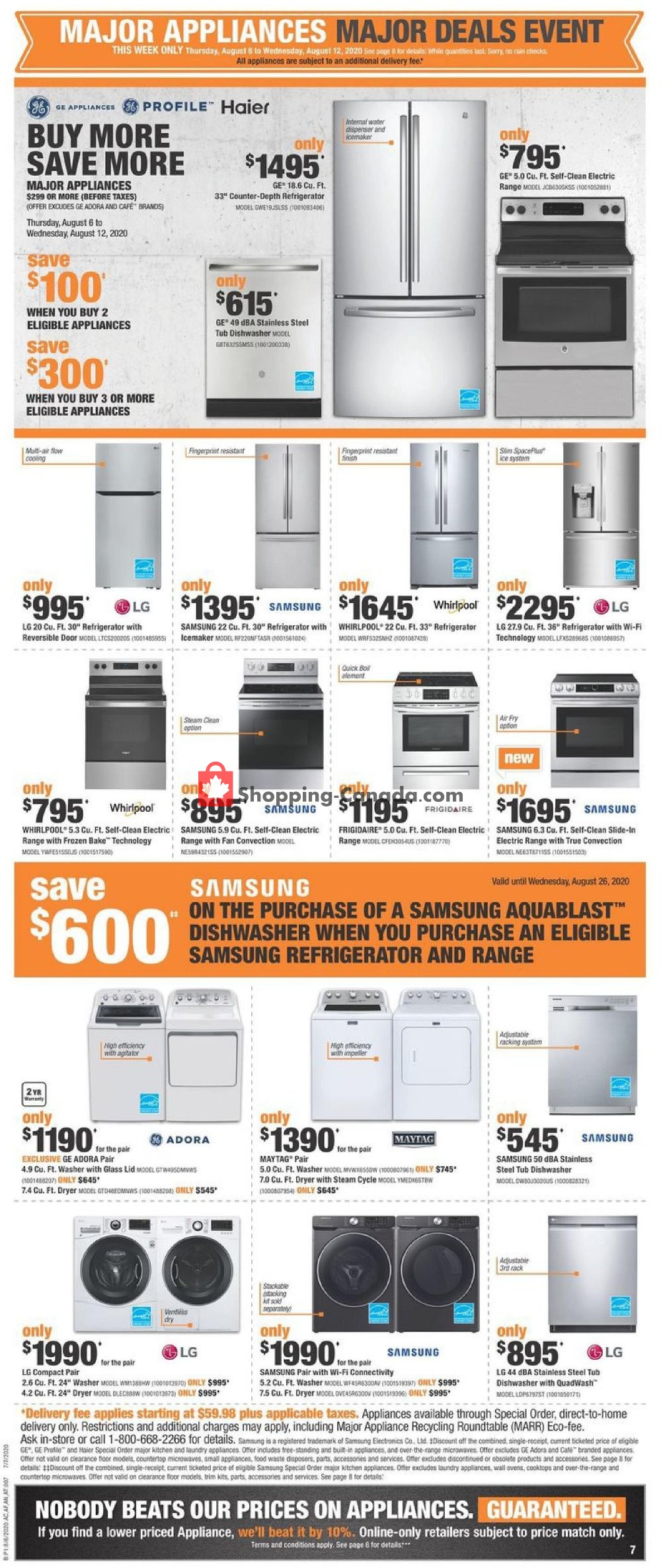 Home Depot flyer from Thursday August 6, 2020 to Wednesday August 12, 2020 - page 7