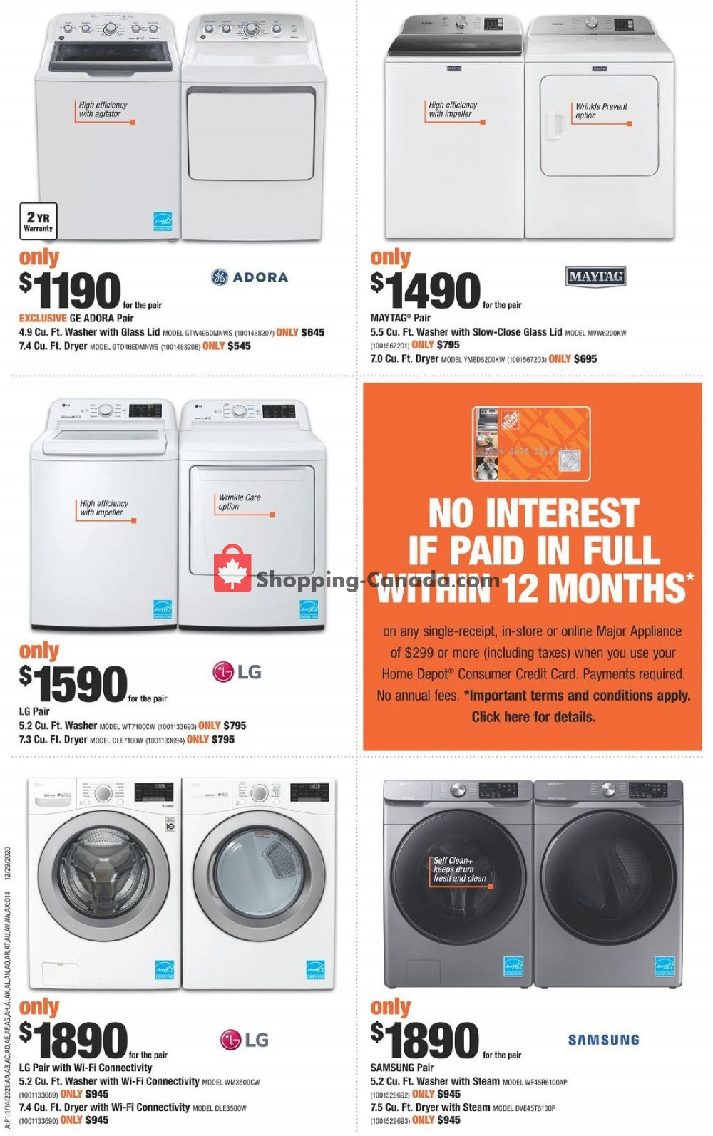 Home Depot flyer from Thursday January 14, 2021 to Wednesday January 20, 2021 - page 12