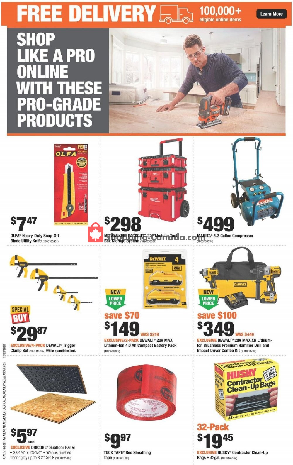 Home Depot flyer from Thursday January 14, 2021 to Wednesday January 20, 2021 - page 4