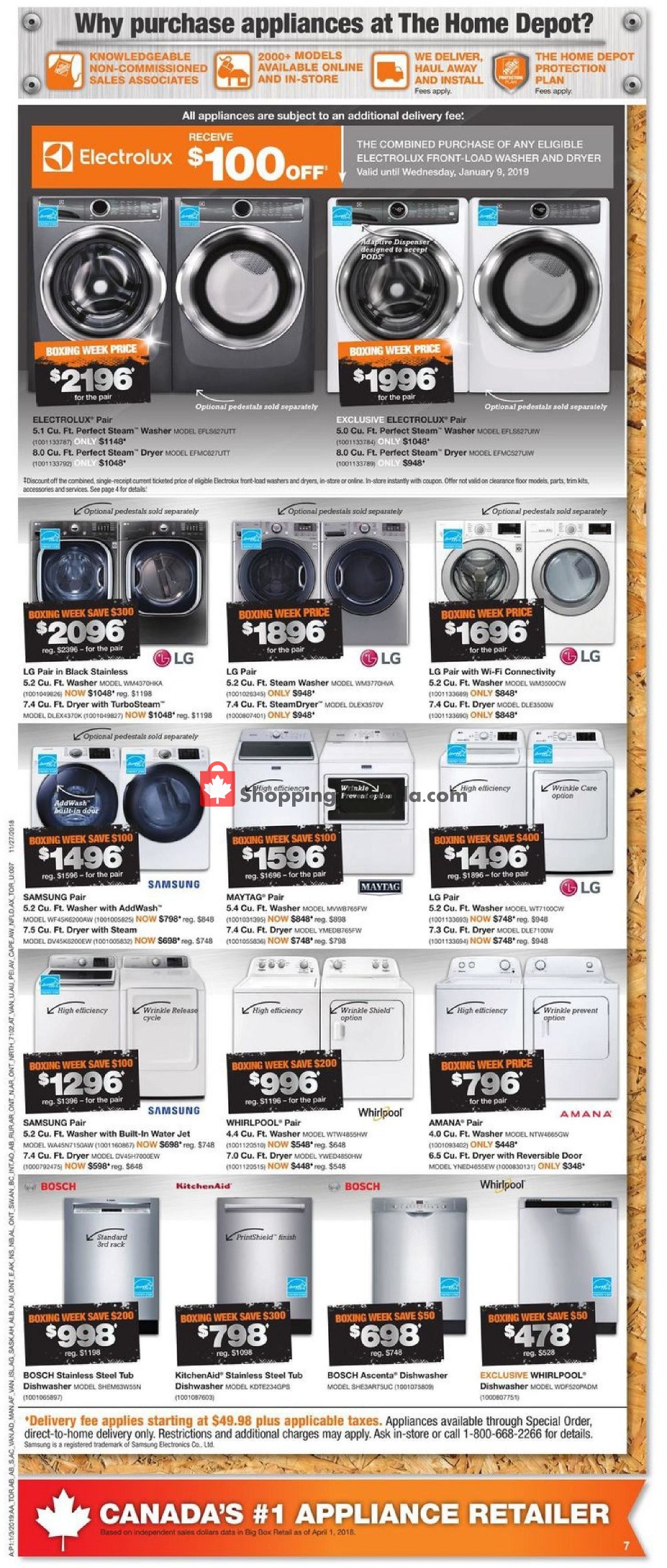 Home Depot flyer from Thursday January 3, 2019 to Wednesday January 9, 2019 - page 12