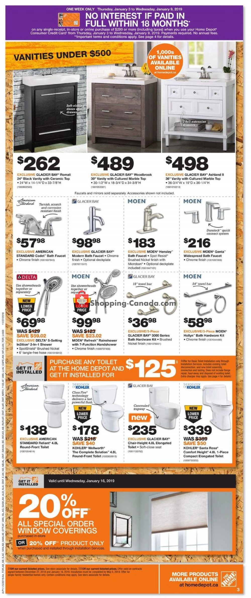 Home Depot flyer from Thursday January 3, 2019 to Wednesday January 9, 2019 - page 3