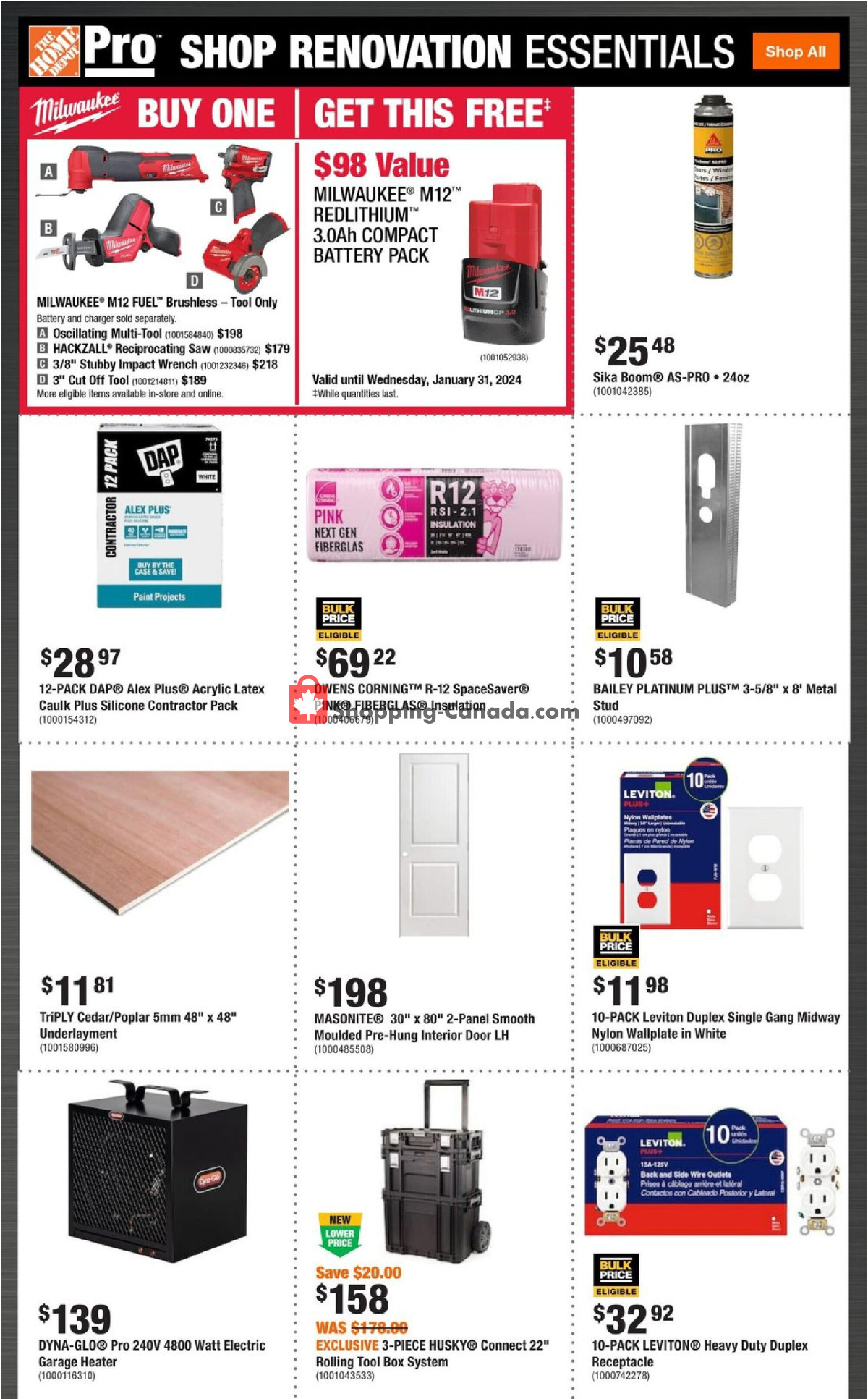 Home Depot flyer from Thursday January 25, 2024 to Wednesday January 31, 2024 - page 6