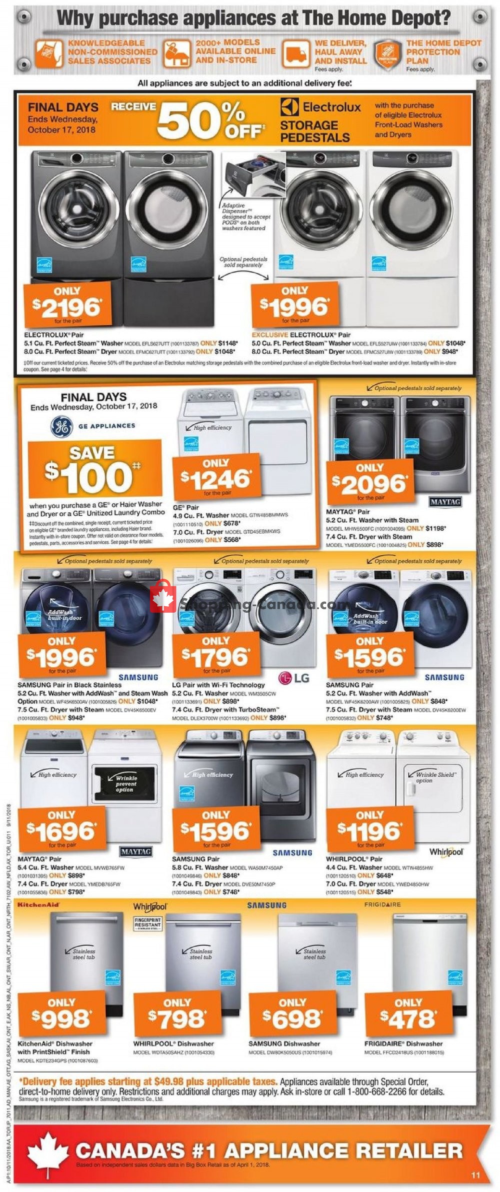 Home Depot flyer from Thursday October 11, 2018 to Wednesday October 17, 2018 - page 13