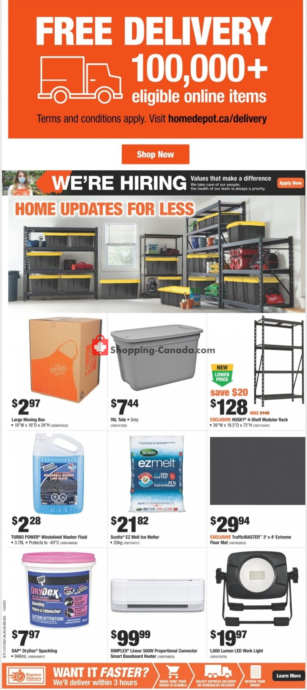 Home Depot flyer from Thursday January 21, 2021 to Wednesday January 27, 2021 - page 3