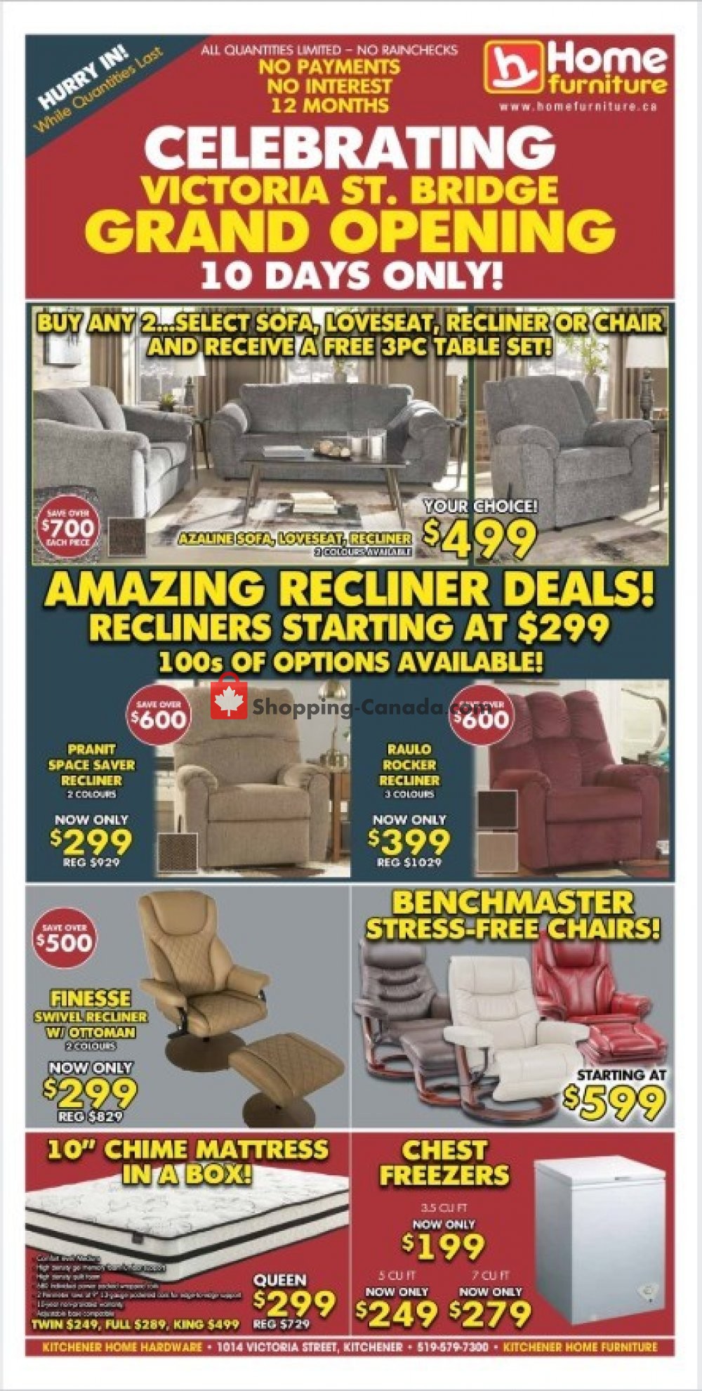 Home Furniture flyer from Friday January 25, 2019 to Monday February 4, 2019 - page 1