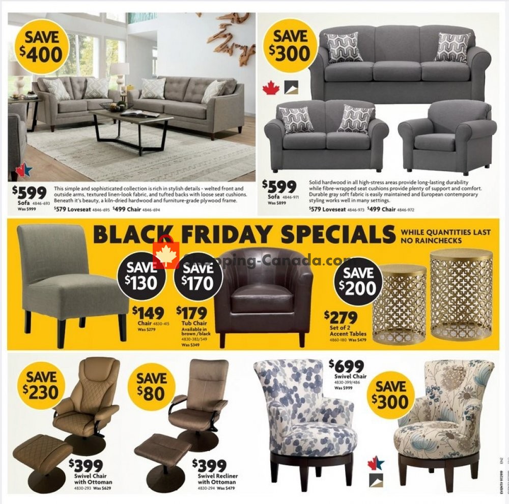 Home Furniture Canada, flyer (Black Friday Atlantic) November 28