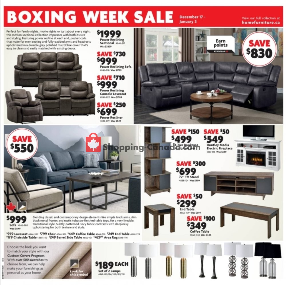 Home Furniture flyer from Thursday December 17, 2020 to Sunday January 3, 2021 - page 3